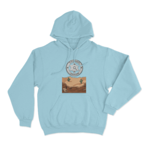 E Pluribus Googum Desert Badge Unisex Hoodie Sky Blue