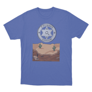 E Pluribus Googum Desert Badge Unisex T Shirt Blue