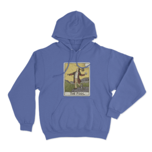 The Fool Tarot Unisex Hoodie Blue
