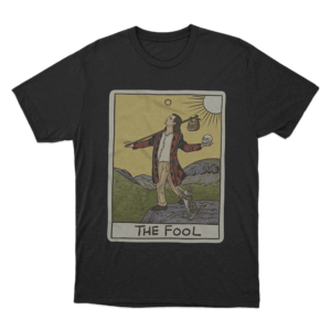 The Fool Tarot Unisex T Shirt Black
