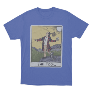 The Fool Tarot Unisex T Shirt Blue